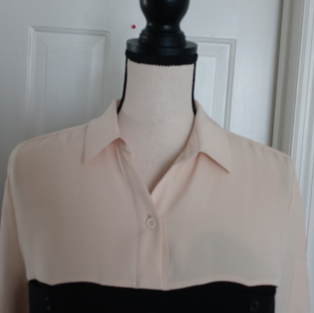 Jenni Kayne Button Up Color Block Shirt Dress - Picture 5 of 11